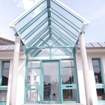 Pfänder Fensterbau - Dachkonstruktion Holz-Aluminium